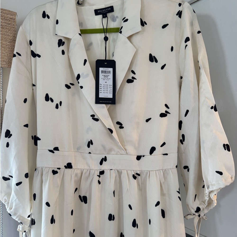 Selected Femme Cream Midi Dress